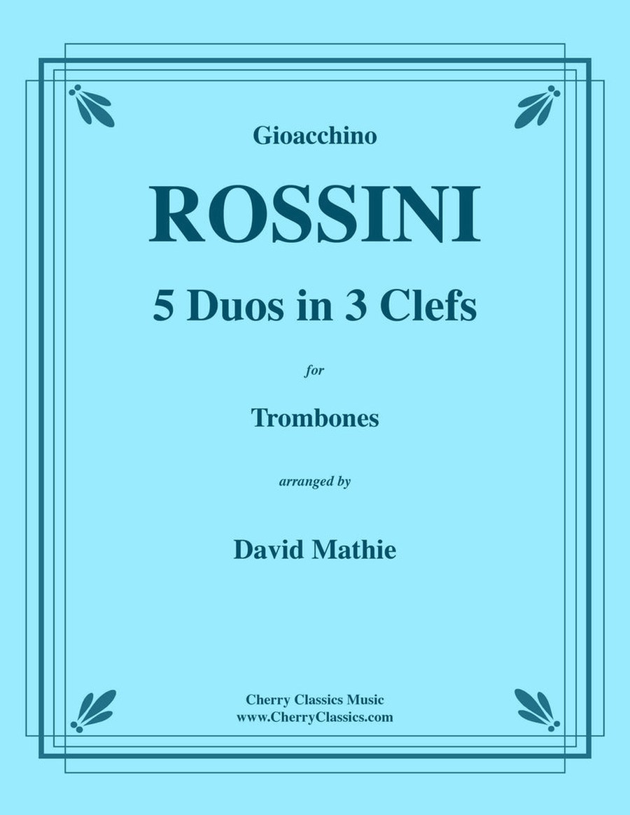 5 Duos in 3 Clefs for Trombones Brass Duet scores gallery preview page 1