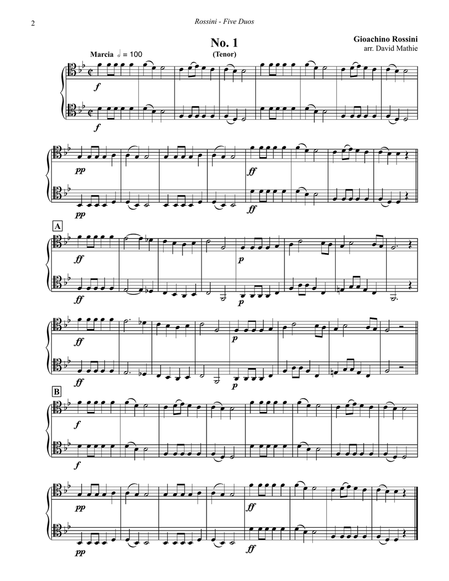 5 Duos in 3 Clefs for Trombones Brass Duet scores gallery preview page 4
