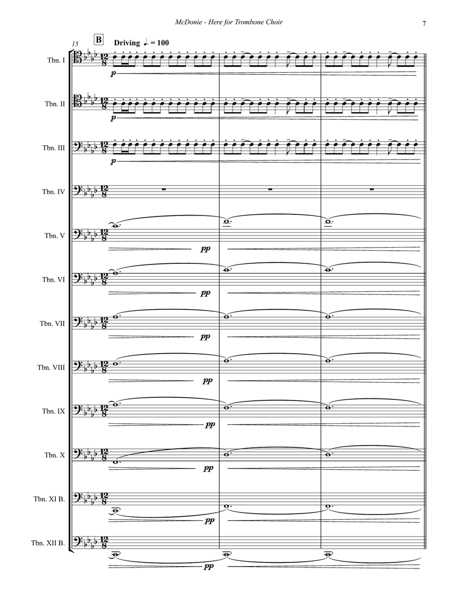 HERE for Trombone Choir HERE for Trombone Choir Trombone scores gallery preview page 6