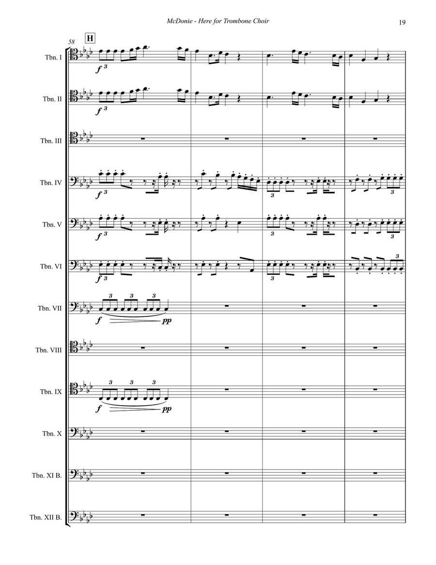 HERE for Trombone Choir HERE for Trombone Choir Trombone scores gallery preview page 8