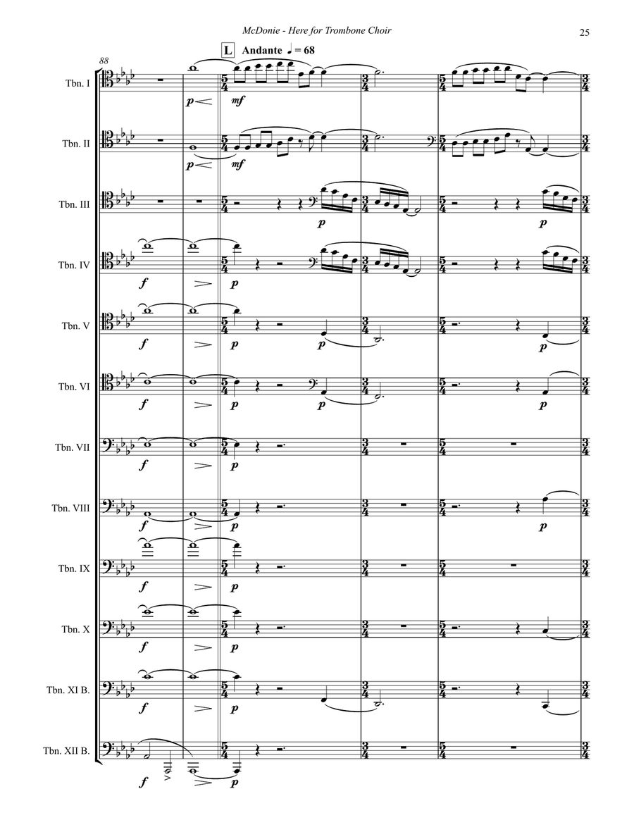 HERE for Trombone Choir HERE for Trombone Choir Trombone scores gallery preview page 9