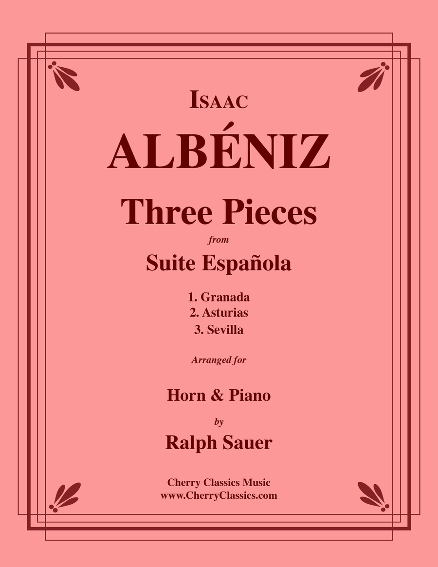 Three Pieces from Suite Espanola for Horn & Piano Horn scores gallery preview page 1