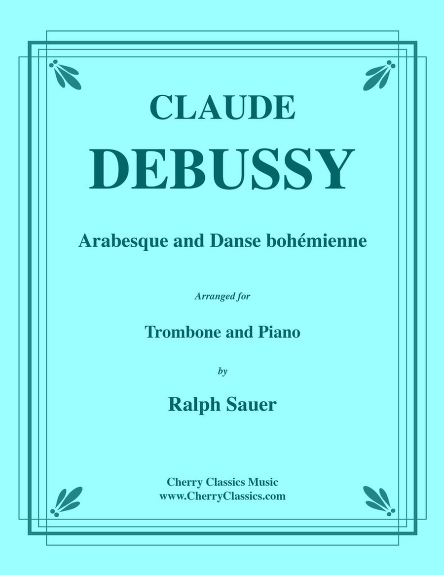 Arabesque and Danse bohémienne for Trombone and Piano Piano Accompaniment scores gallery preview page 1