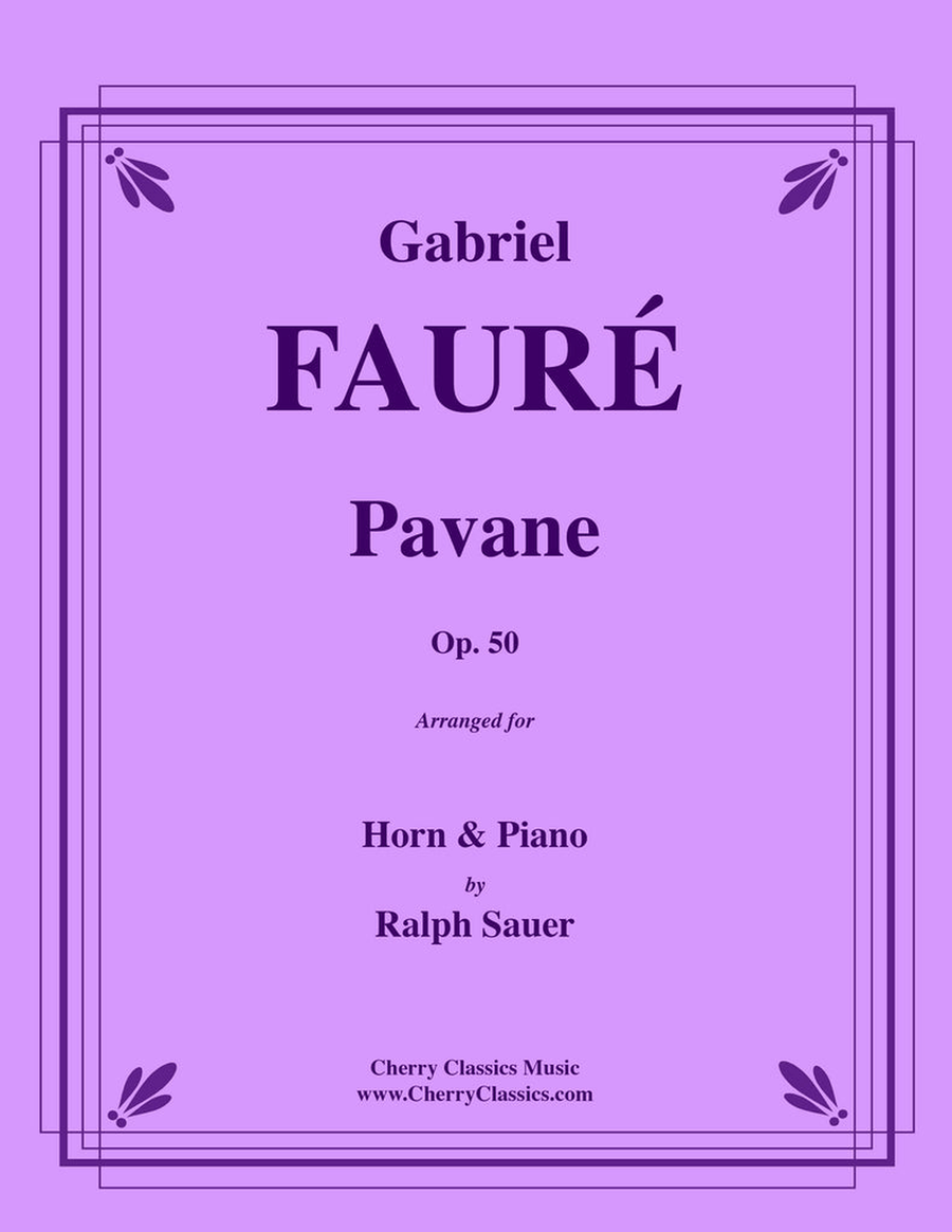 Pavane, Op. 50 for Horn and Piano Horn scores gallery preview page 1