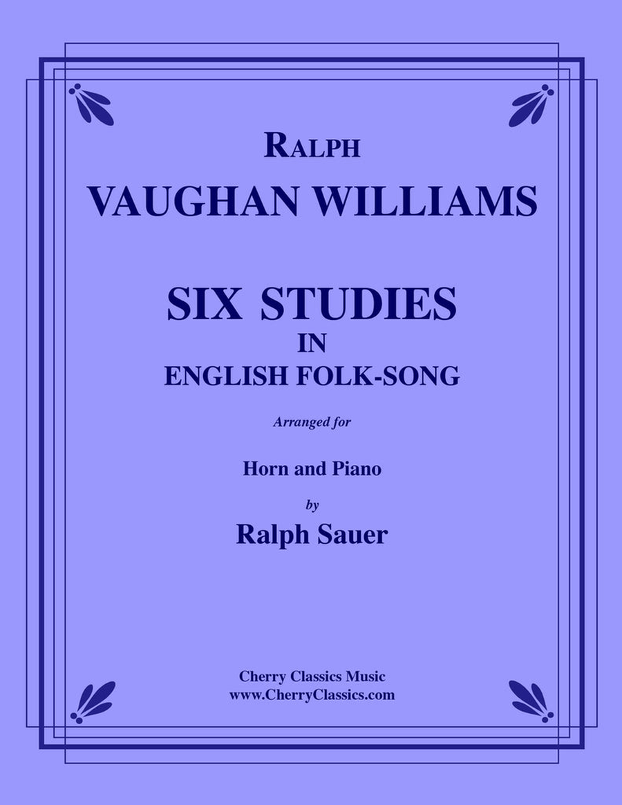 Six Studies in English Folksong for Horn and Piano Horn scores gallery preview page 1