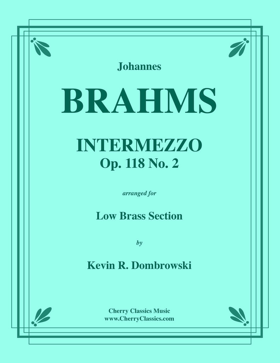 Intermezzo, Op. 118 No. 2 for Low Brass Ensemble Score scores gallery preview page 1