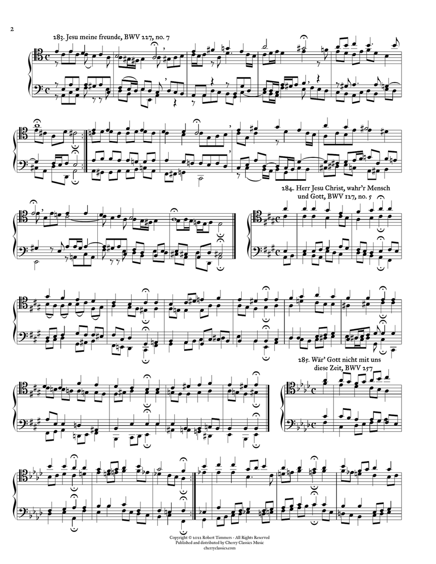 Bach Chorales for Trombone Quartet Volume 3 Trombone Quartet scores gallery preview page 5