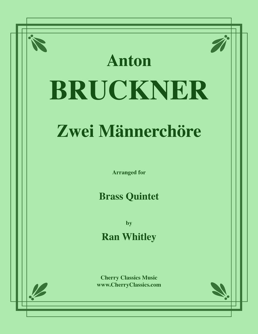 Zwei Männerchöre for Brass Quintet Brass Quintet scores gallery preview page 1