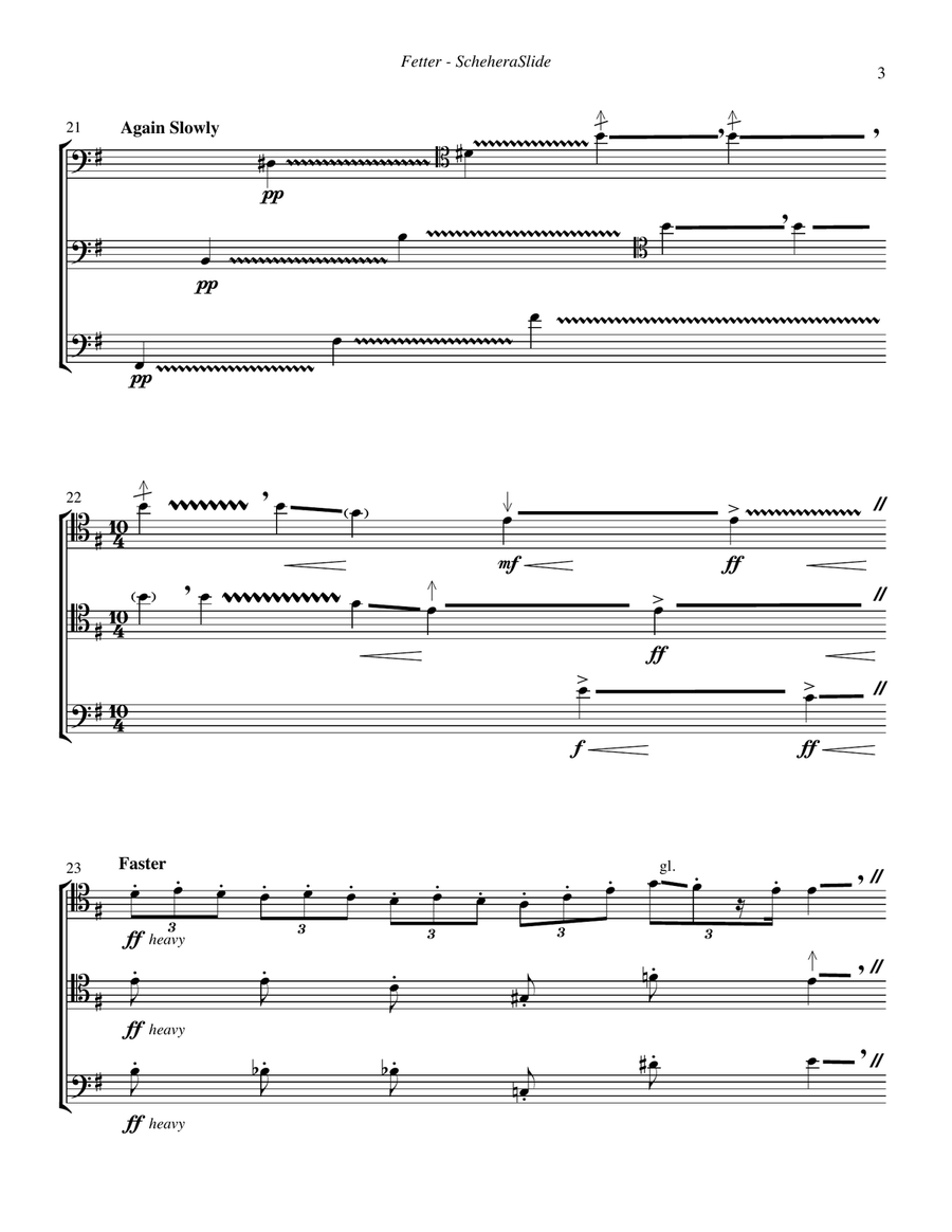ScheheraSlide - The Impossible Joke for Three Trombones Trombone Trio scores gallery preview page 4
