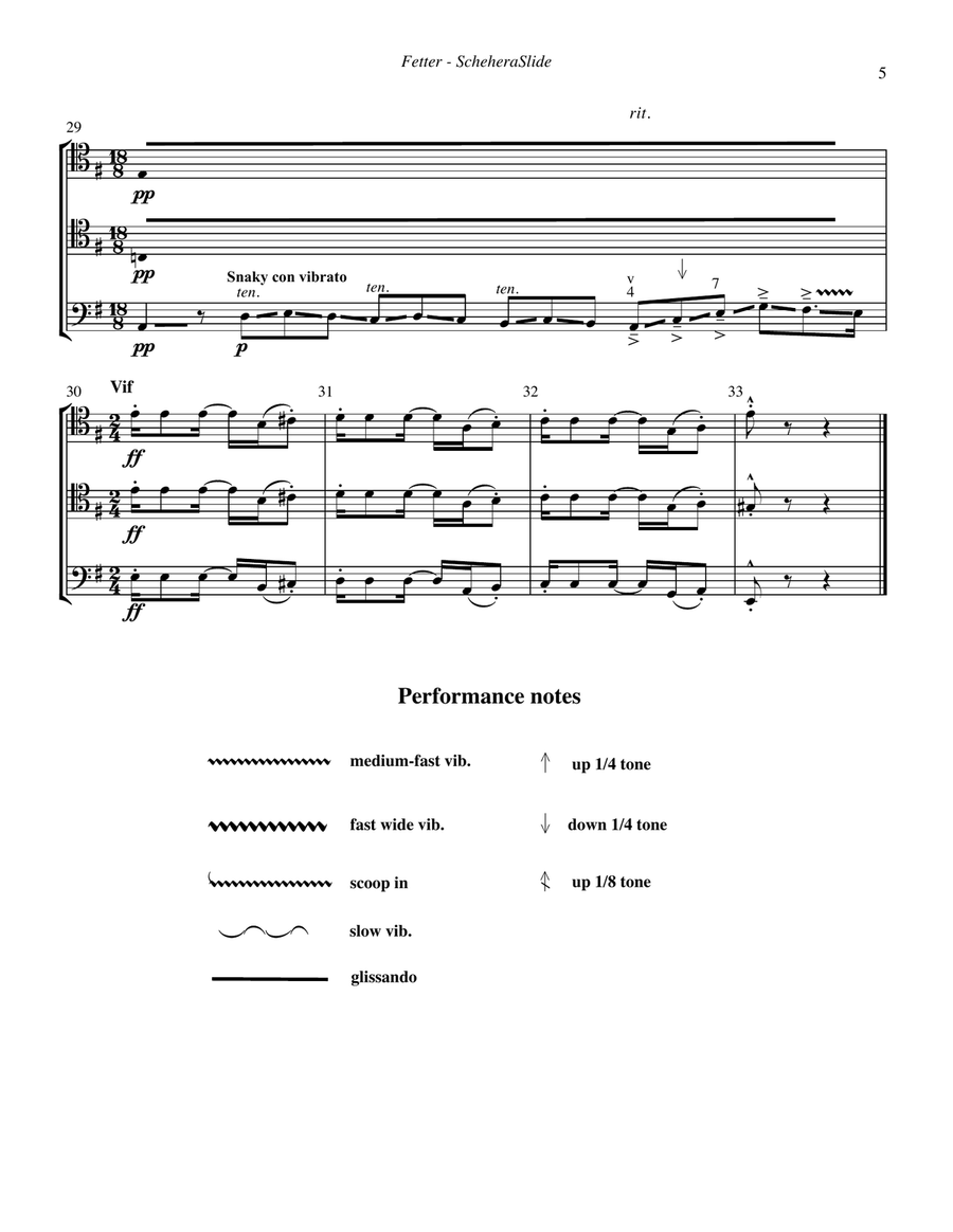 ScheheraSlide - The Impossible Joke for Three Trombones Trombone Trio scores gallery preview page 6