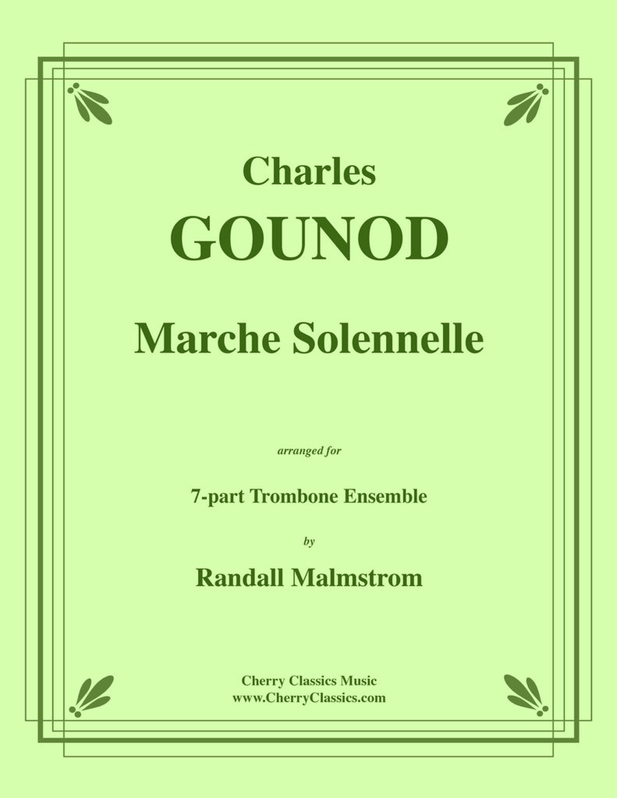 Marche Solennelle de Procession for Trombone Ensemble Trombone scores gallery preview page 1