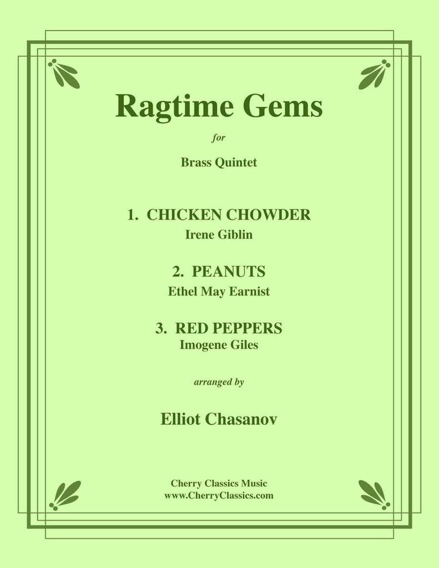 Ragtime Gems for Brass Quintet Brass Quintet scores gallery preview page 1