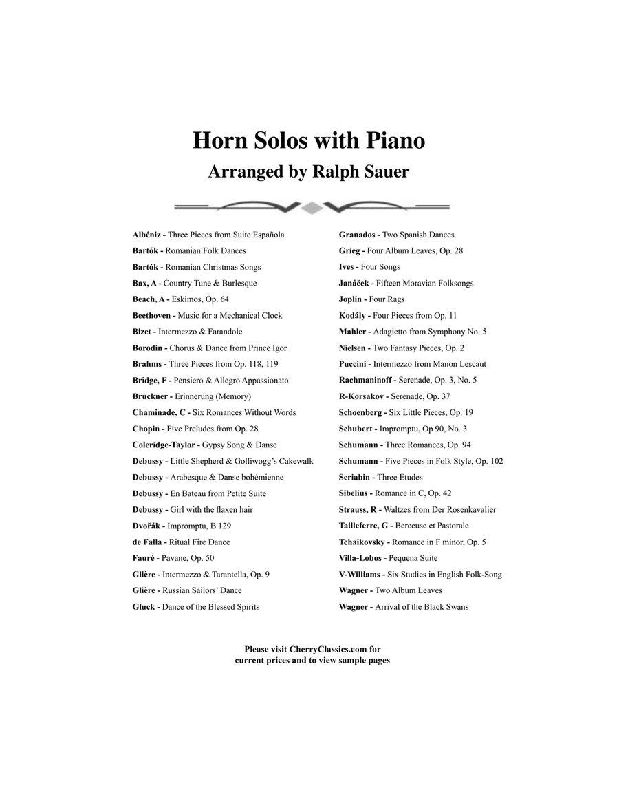 Three Folksongs for Horn and Piano Horn scores gallery preview page 5