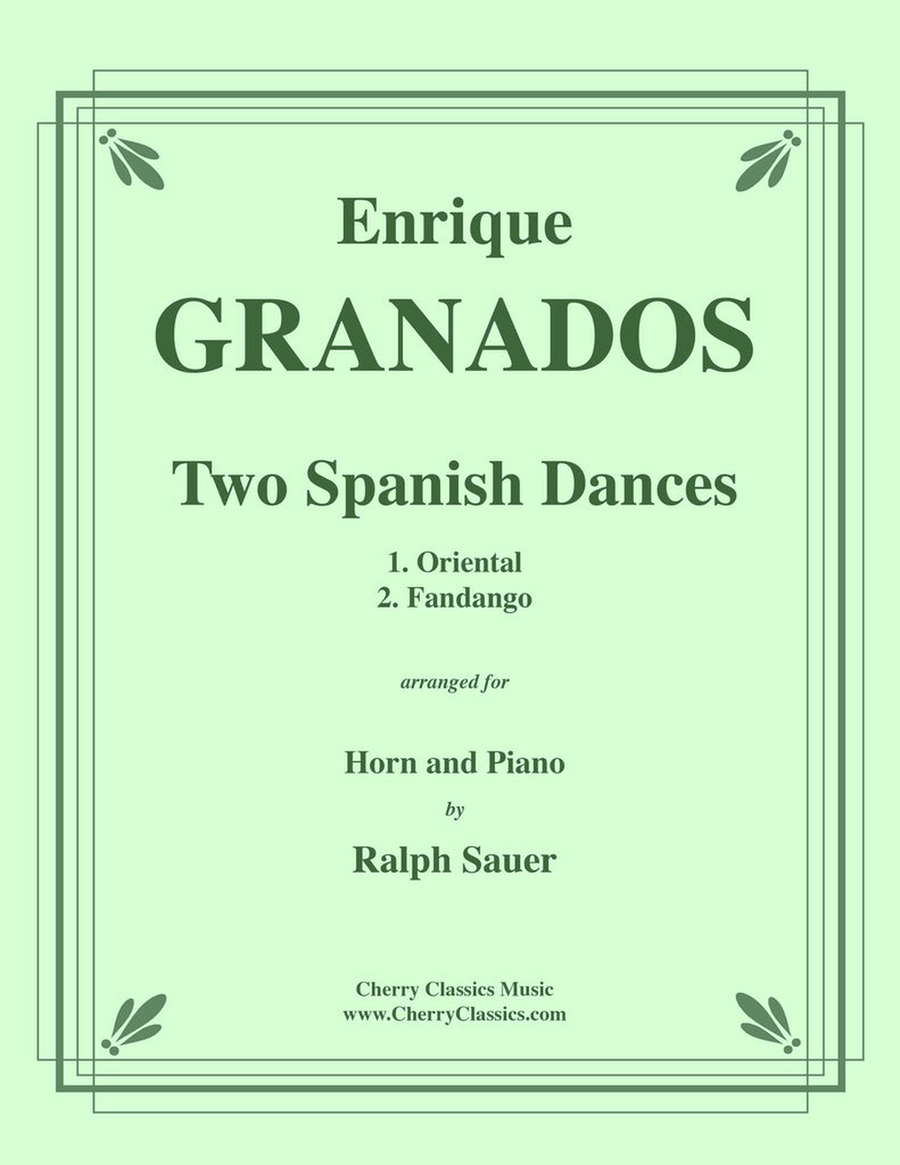 Two Spanish Dances for Horn and Piano Horn scores gallery preview page 1