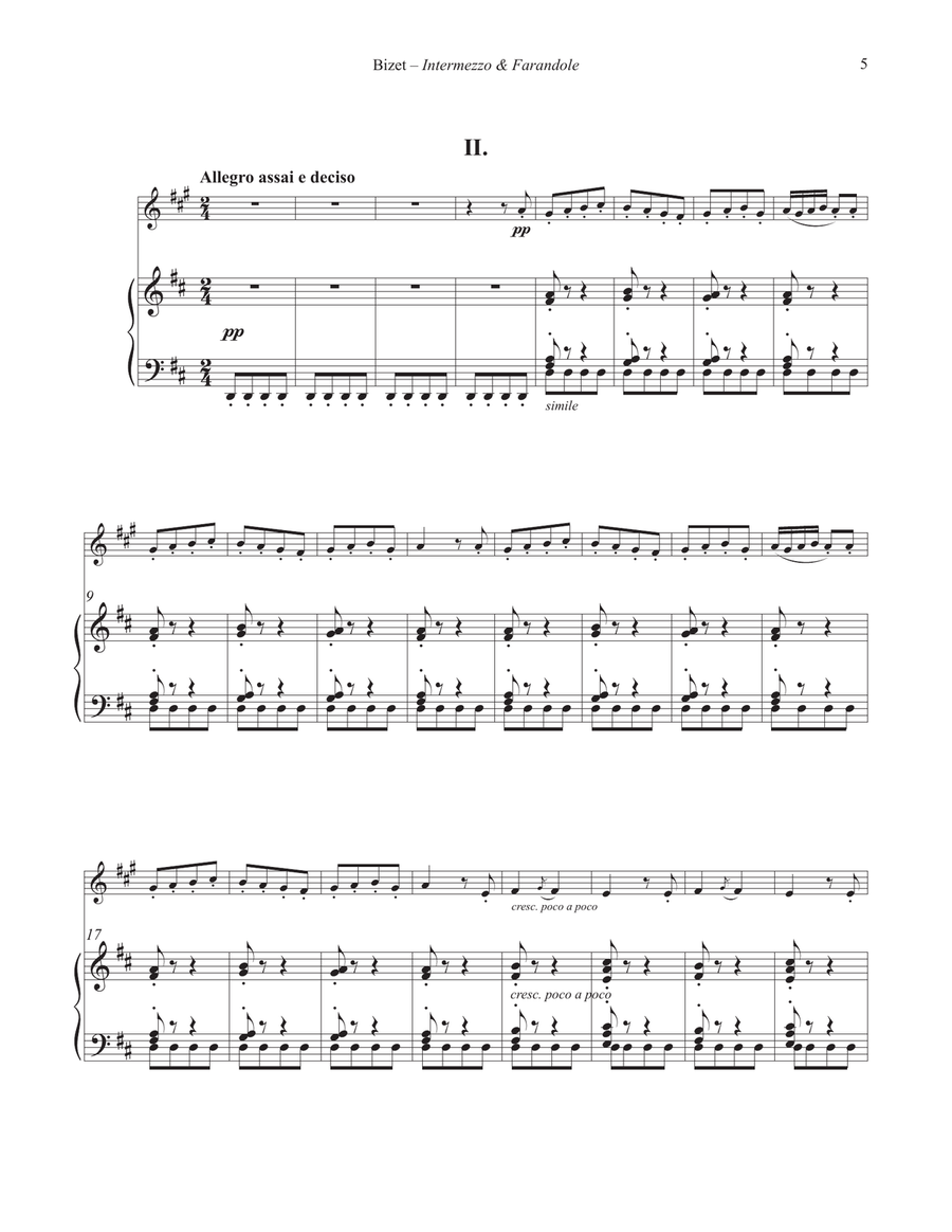 Intermezzo & Farandole for Horn and Piano Horn scores gallery preview page 3