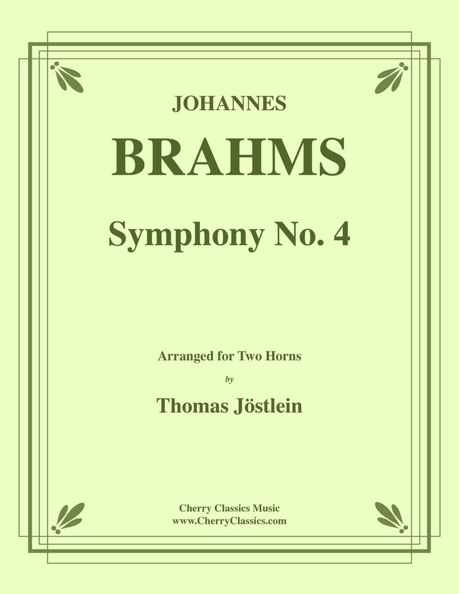 Symphony No. 4 for Two Horns Brass Duet scores gallery preview page 1