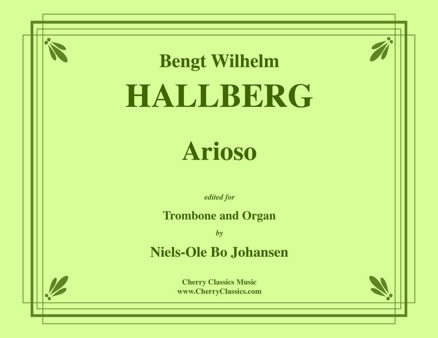 Arioso for Trombone and Organ Trombone scores gallery preview page 1