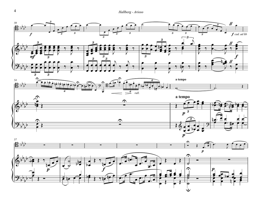 Arioso for Trombone and Organ Trombone scores gallery preview page 4