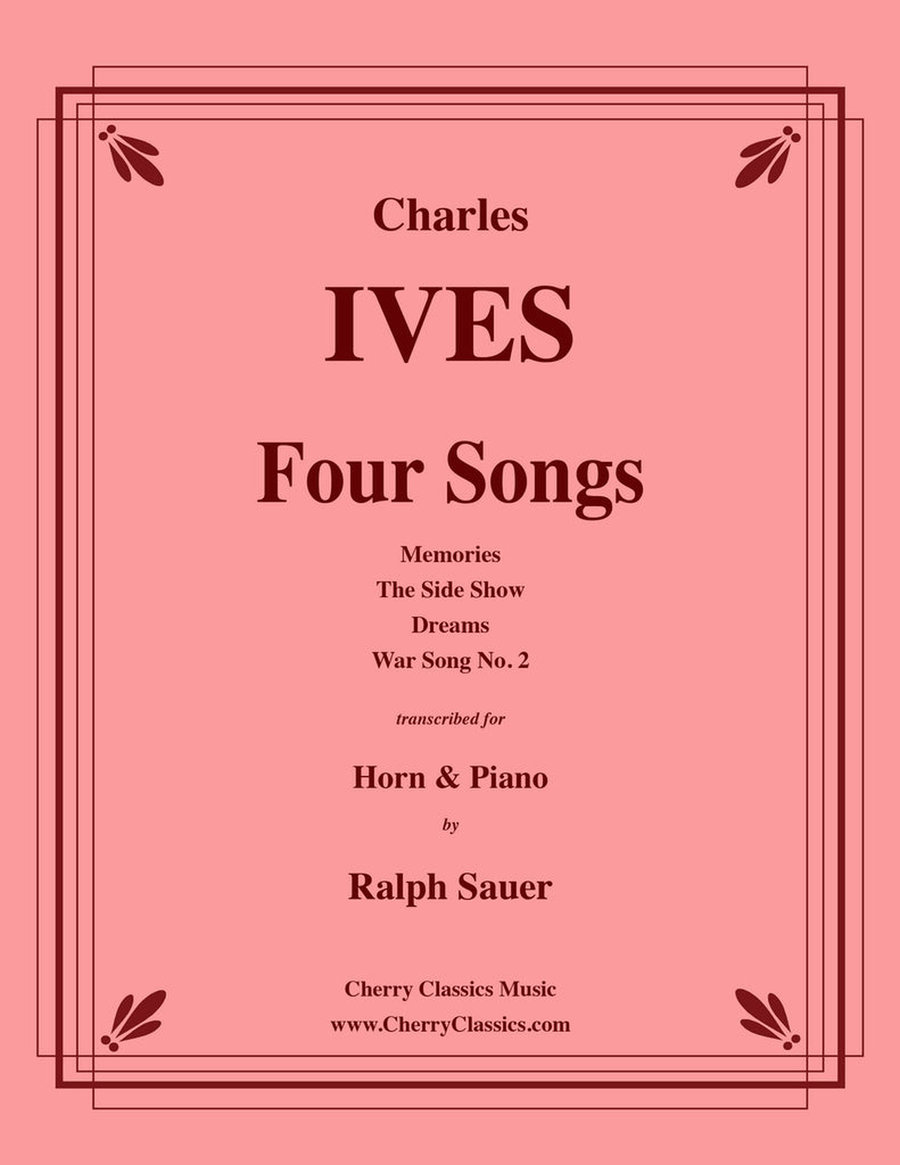 Four Songs for Horn and Piano Horn scores gallery preview page 1