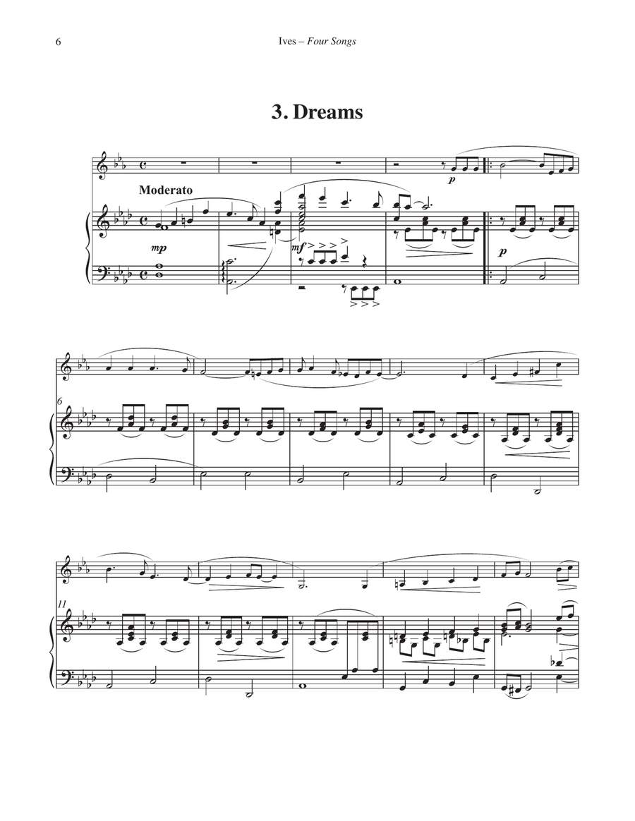 Four Songs for Horn and Piano Horn scores gallery preview page 4