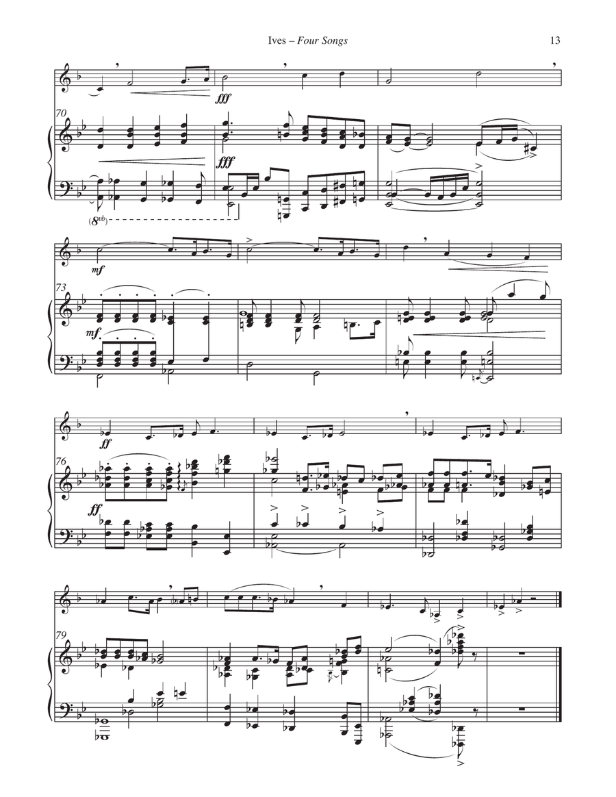 Four Songs for Horn and Piano Horn scores gallery preview page 6