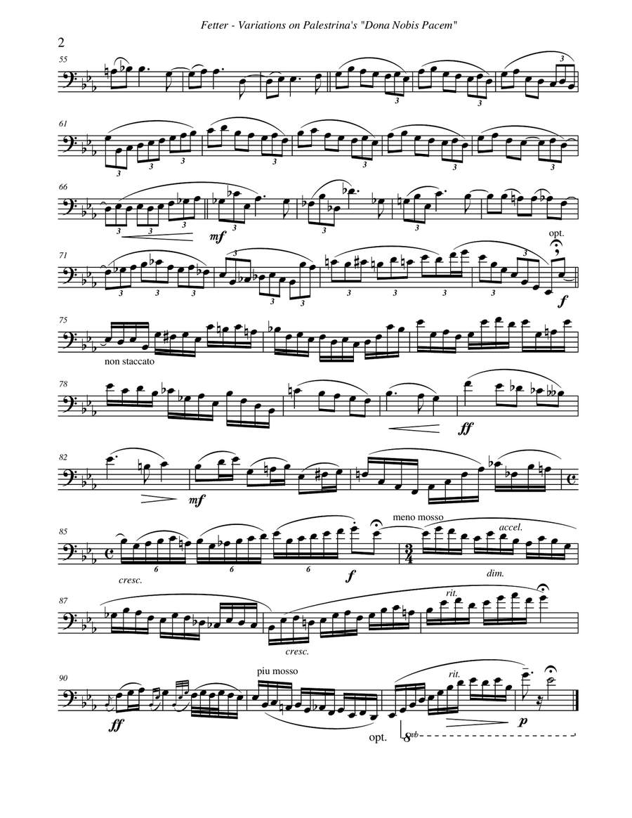 Variations on Palestrina’s 