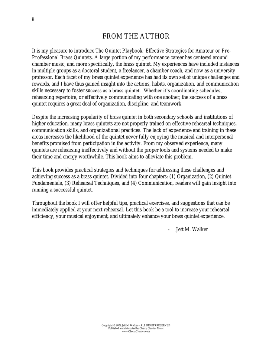The Quintet Playbook The Quintet Playbook Brass Quintet scores gallery preview page 2