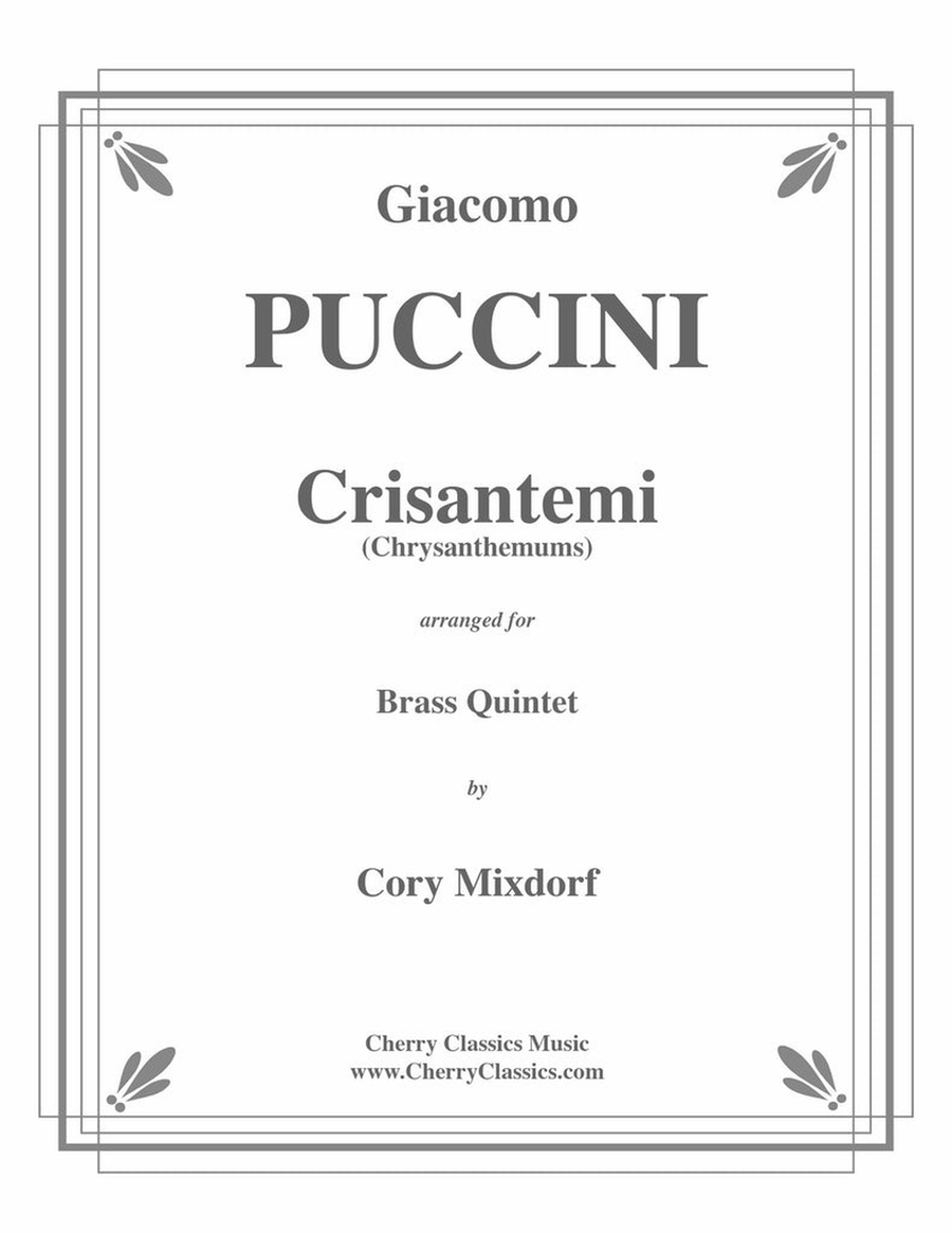 Crisantemi for Brass Quintet Brass Quintet scores gallery preview page 1