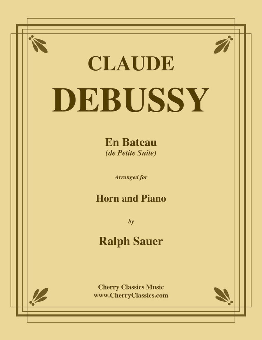 En Bateau from Petite Suite for Horn & Piano Horn scores gallery preview page 1