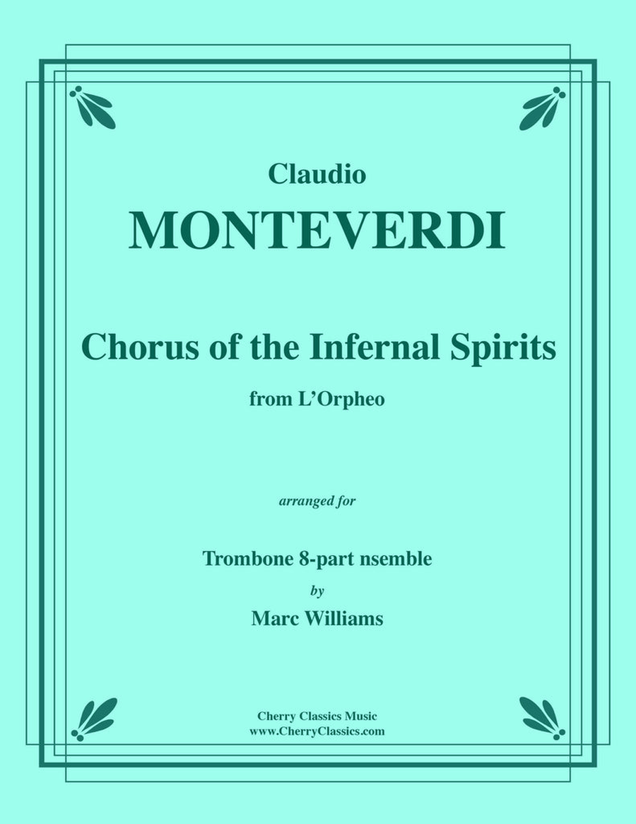 Chorus of the Infernal Spirits for 8-part Trombone Ensemble Score scores gallery preview page 1
