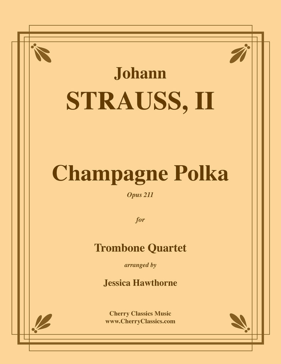 Champagne Polka for Trombone Quartet Trombone Quartet scores gallery preview page 1