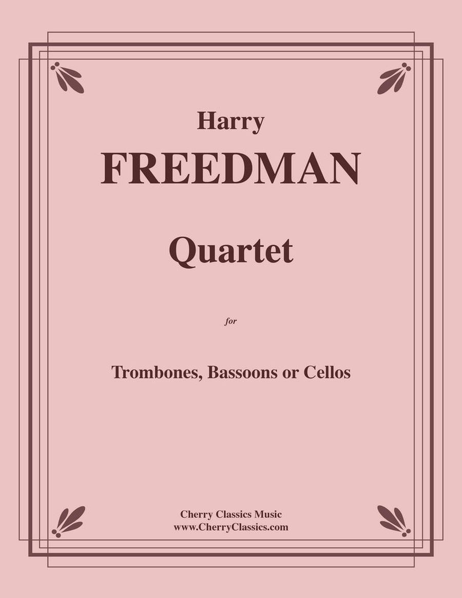 Quartet for Trombones, Bassoons or Cellos Bassoon scores gallery preview page 1