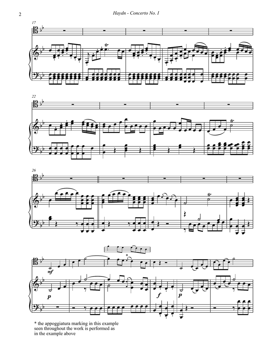 Concerto No. 1 for Trombone with Piano accompaniment Piano Accompaniment scores gallery preview page 3
