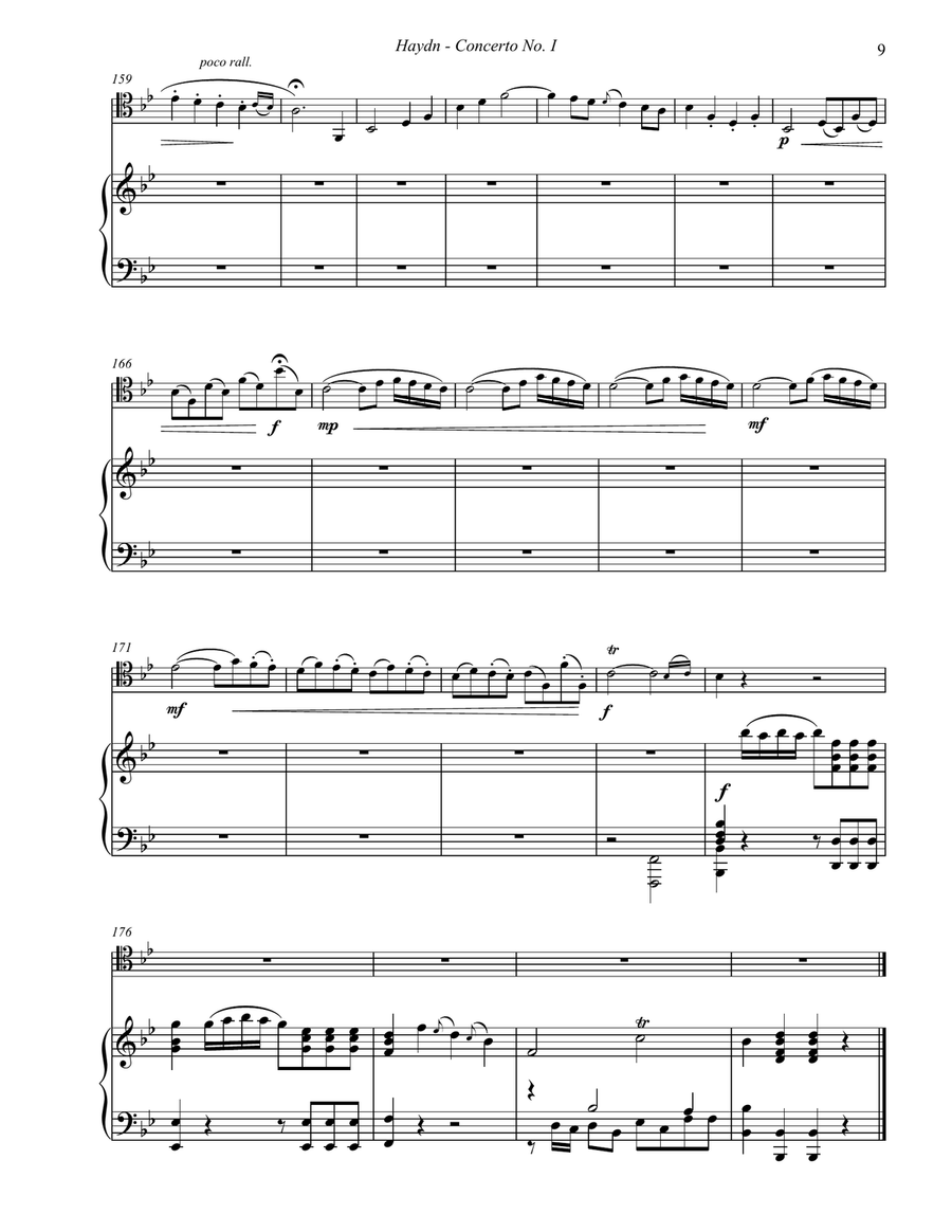 Concerto No. 1 for Trombone with Piano accompaniment Piano Accompaniment scores gallery preview page 5