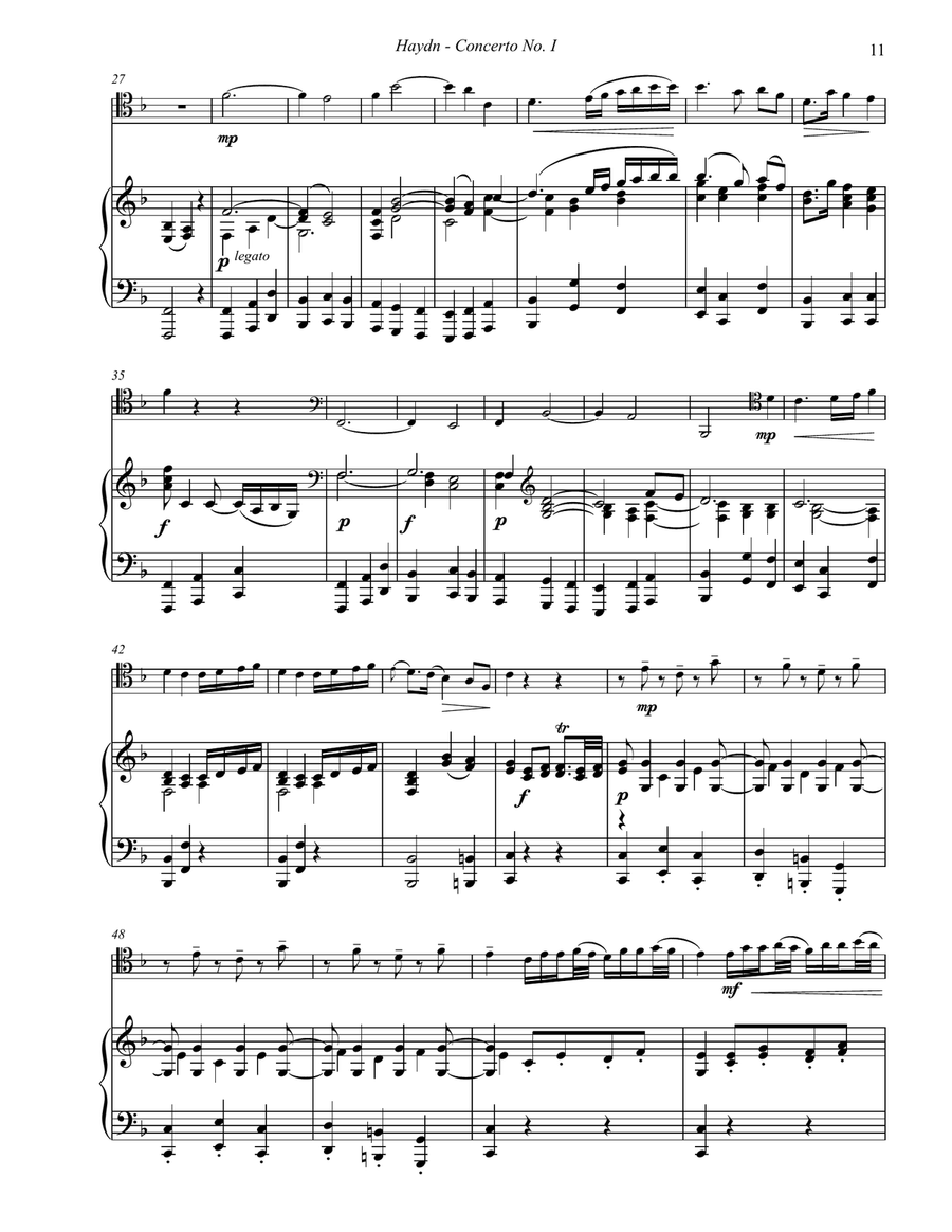 Concerto No. 1 for Trombone with Piano accompaniment Piano Accompaniment scores gallery preview page 6