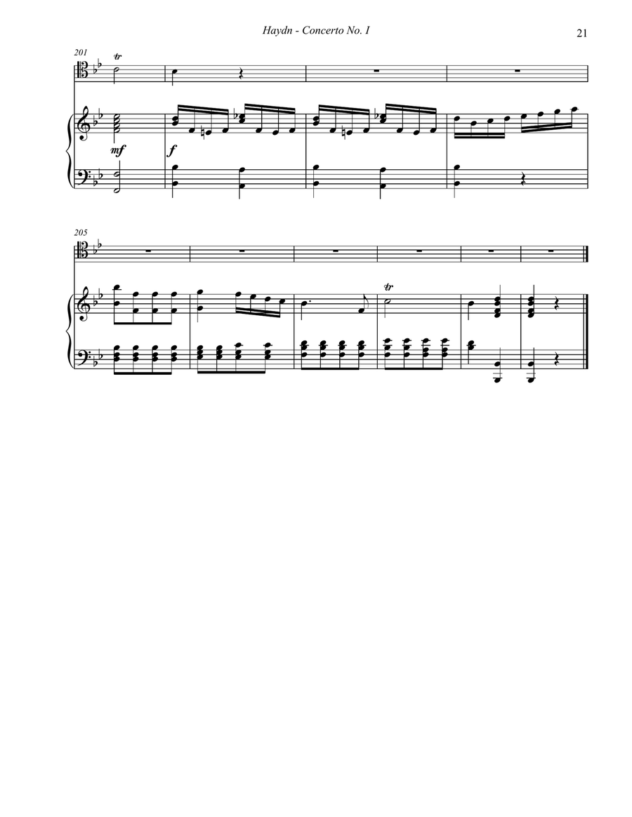 Concerto No. 1 for Trombone with Piano accompaniment Piano Accompaniment scores gallery preview page 9