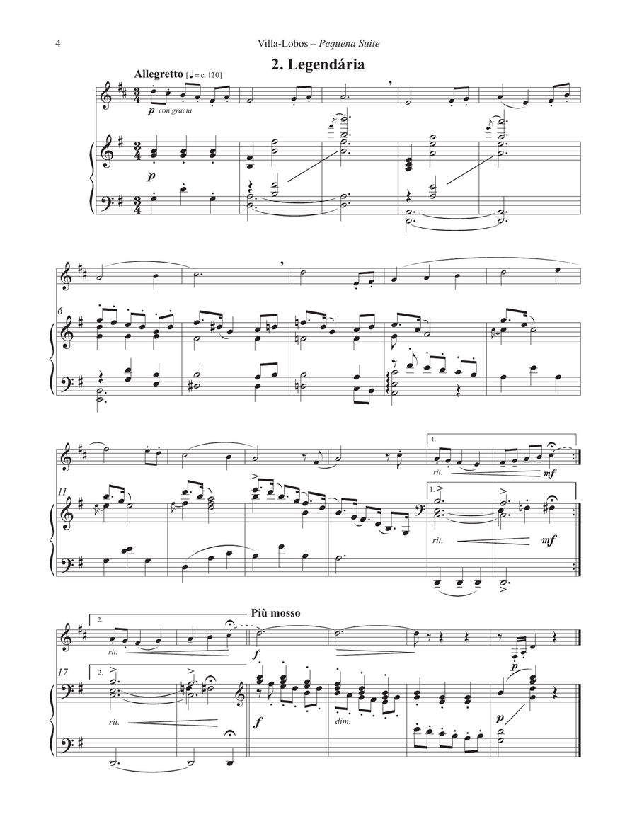 Pequena Suite for Horn and Piano Horn scores gallery preview page 3