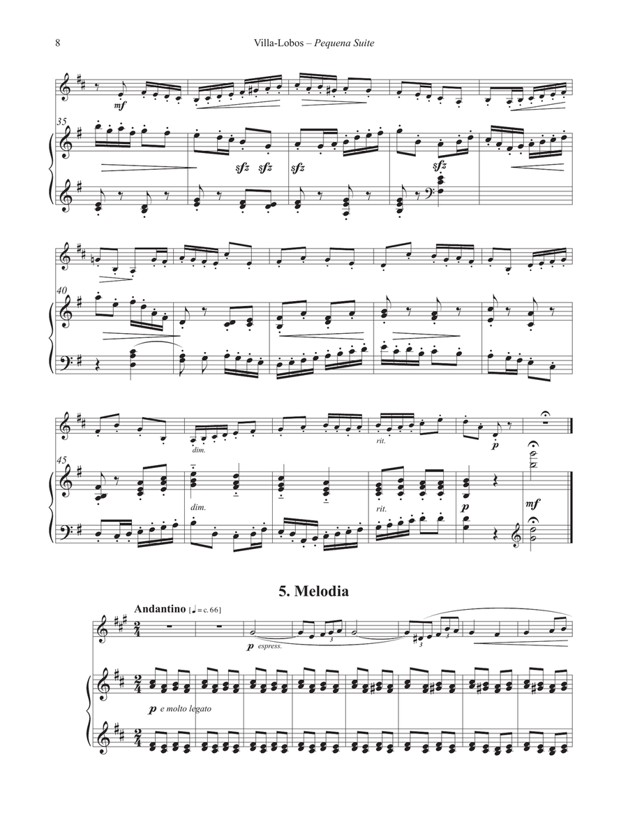 Pequena Suite for Horn and Piano Horn scores gallery preview page 6