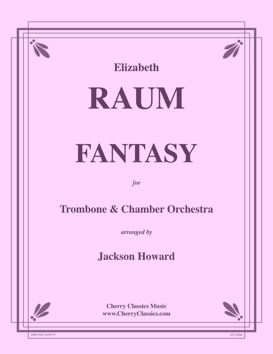 Fantasy for Trombone and Chamber Orchestra Chamber Orchestra scores gallery preview page 1