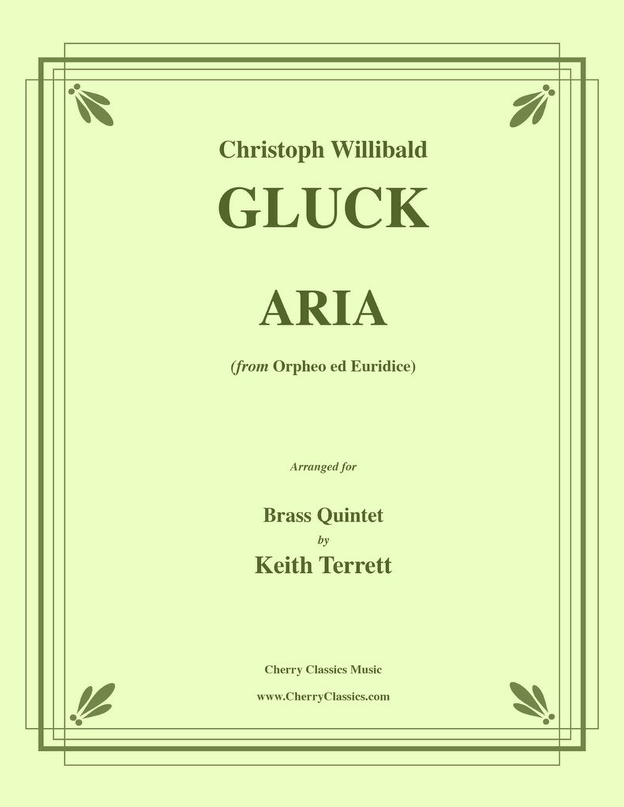 Aria from Orfeo ed Euridice for Brass Quintet Brass Quintet scores gallery preview page 1