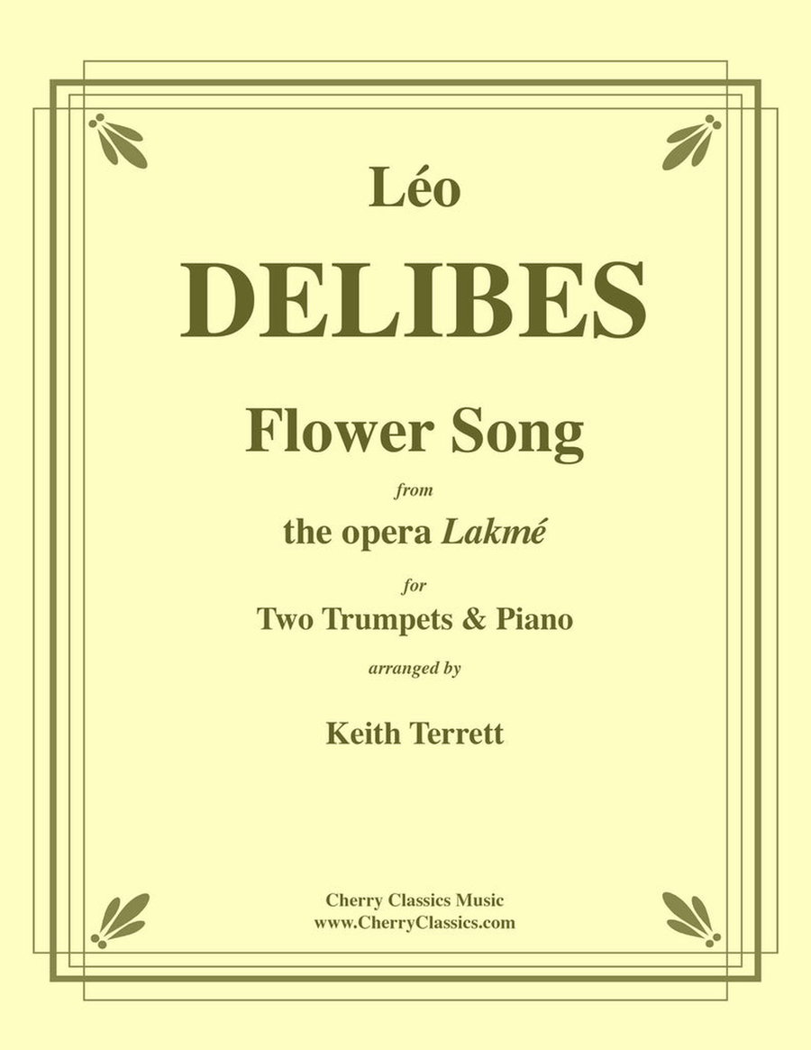 Flower Duet from Lakmé for Two Trumpets and Piano Trumpet Duet scores gallery preview page 1