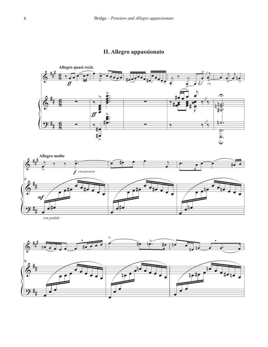 Pensiero and Allegro Appassianato for Horn and Piano Piano Accompaniment scores gallery preview page 4