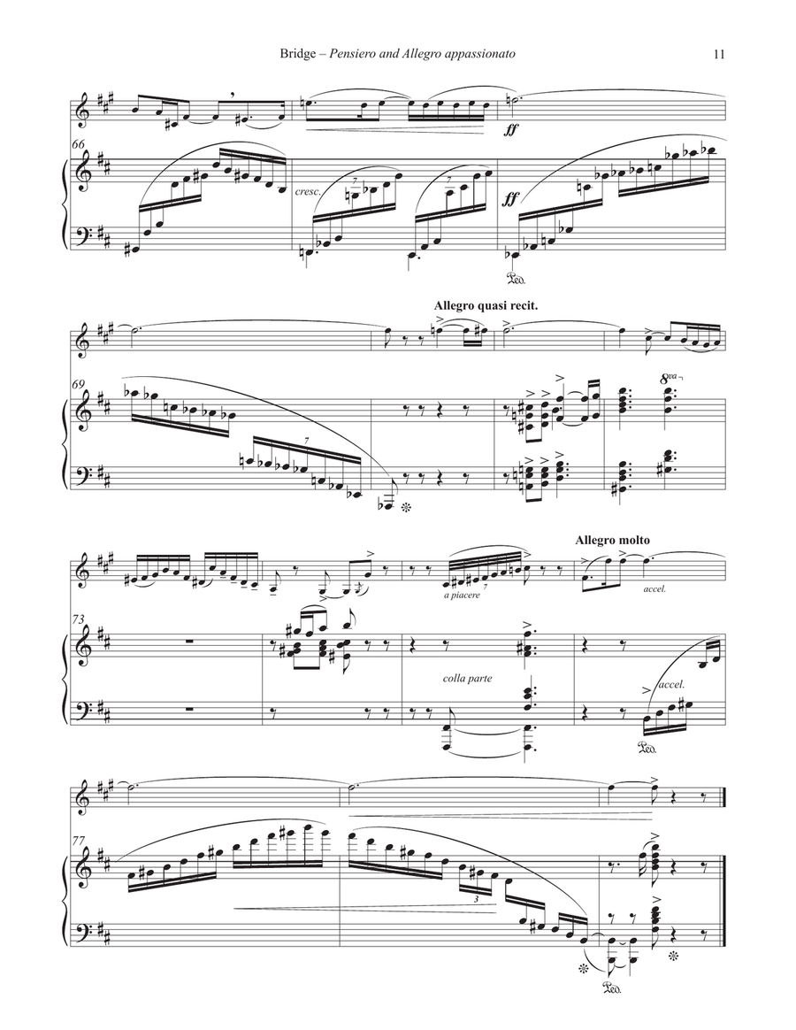 Pensiero and Allegro Appassianato for Horn and Piano Piano Accompaniment scores gallery preview page 5