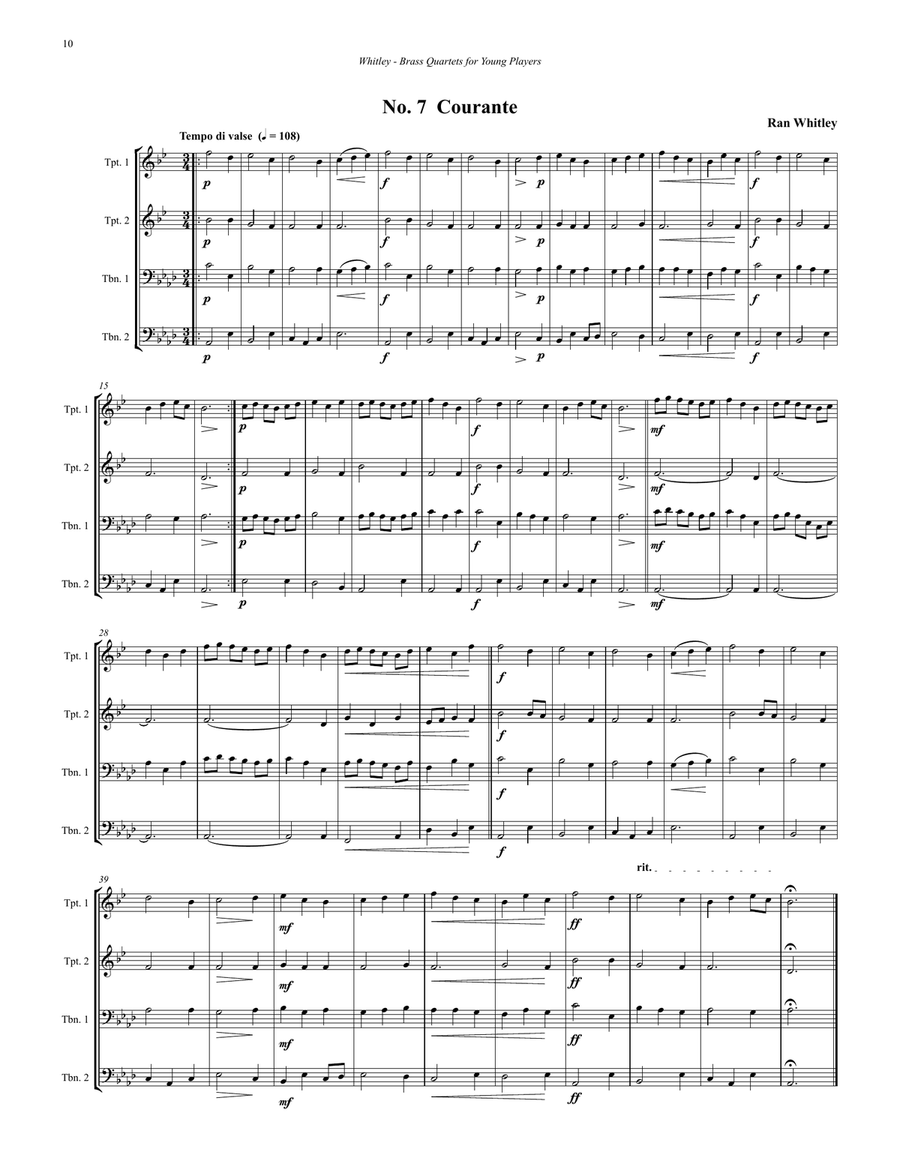 Brass Quartets for Young Players Brass Quartet scores gallery preview page 8