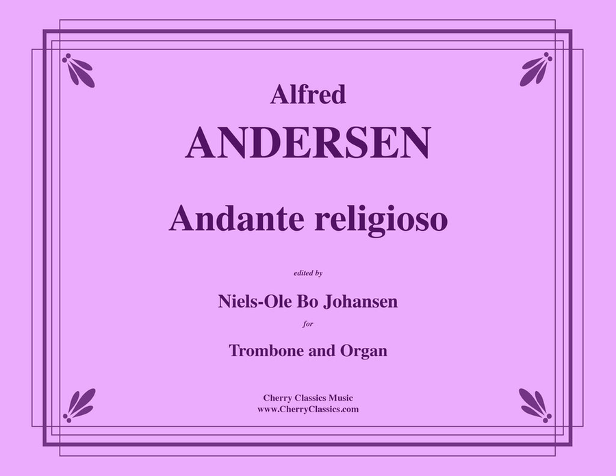 Andante religioso for Trombone and Organ Trombone scores gallery preview page 1