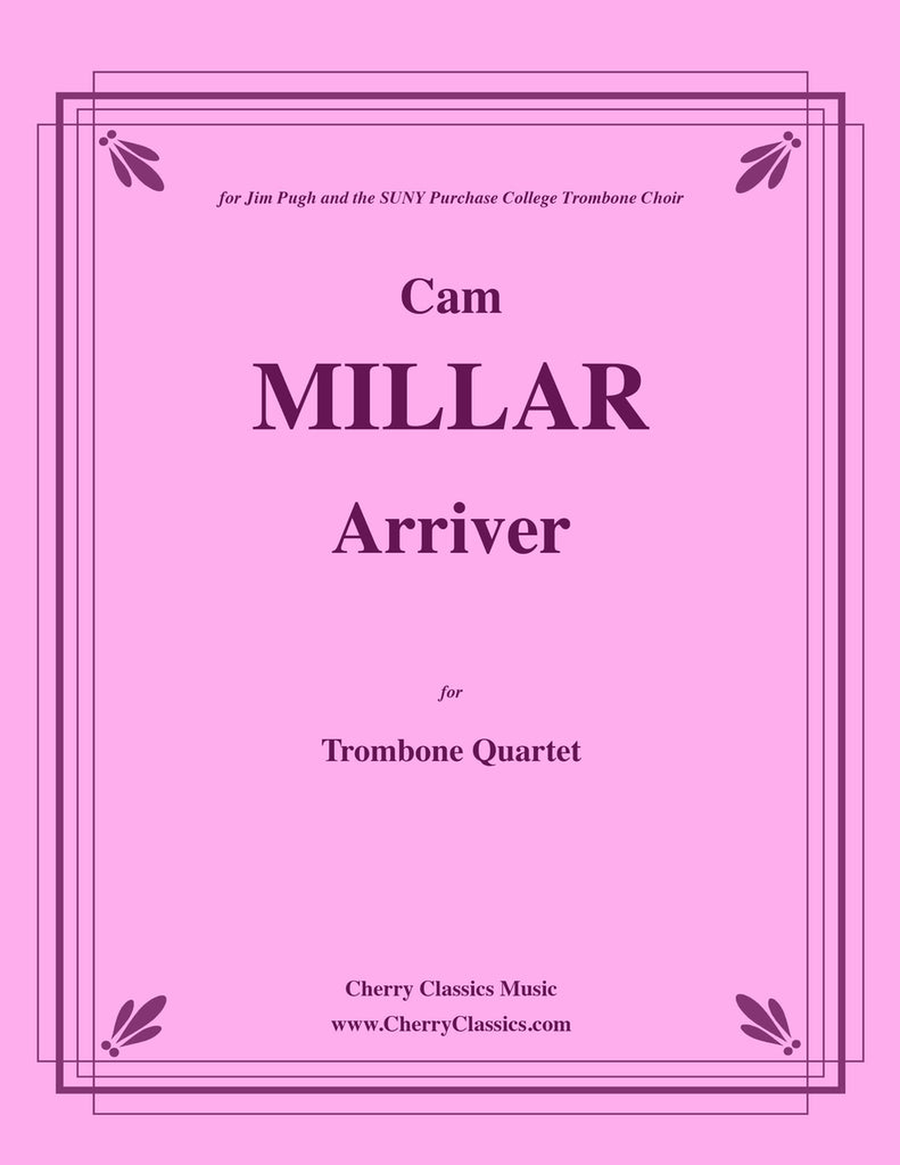 Arriver for Trombone Quartet Trombone Quartet scores gallery preview page 1