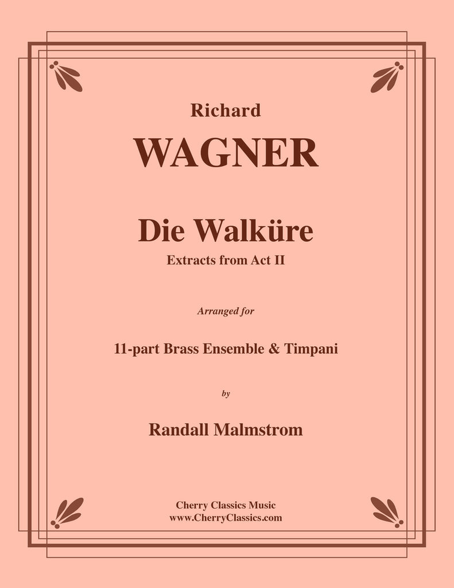 Die Walküre Act II extracts for 11-part Brass Ensemble & Timp Percussion scores gallery preview page 1
