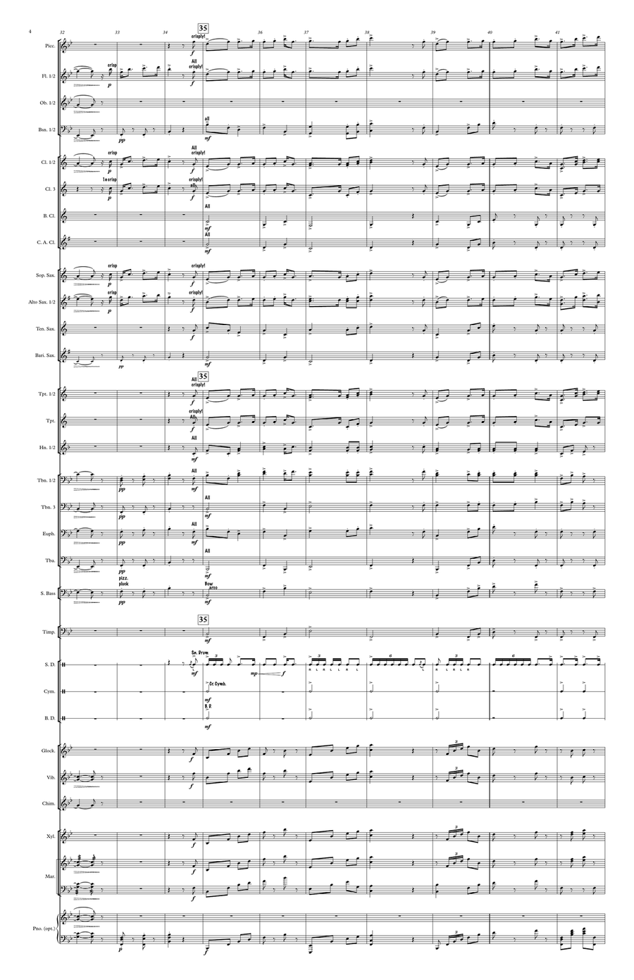 Selections from Songs of the North (large score) Concert Band scores gallery preview page 5