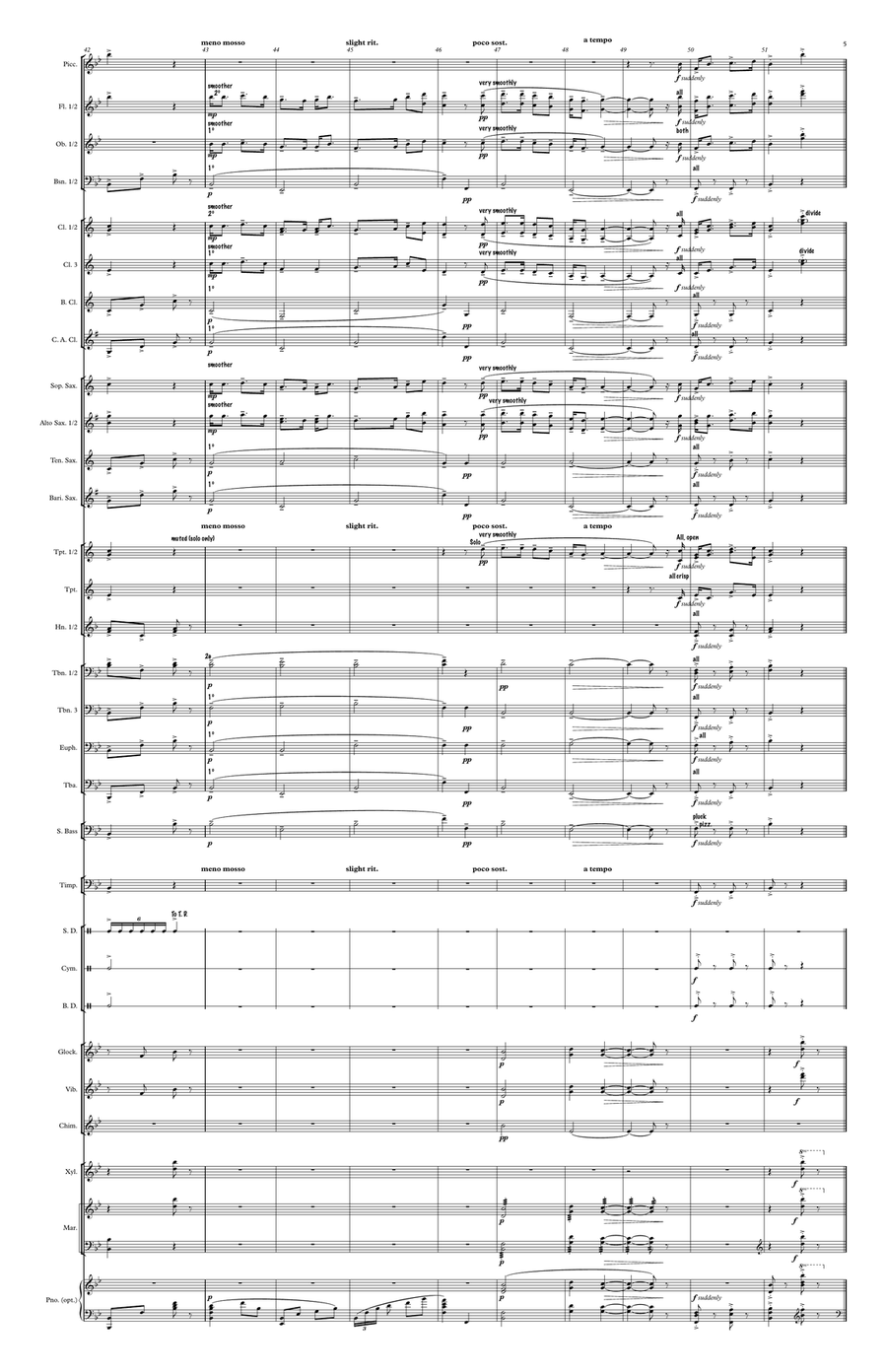 Selections from Songs of the North (large score) Concert Band scores gallery preview page 6