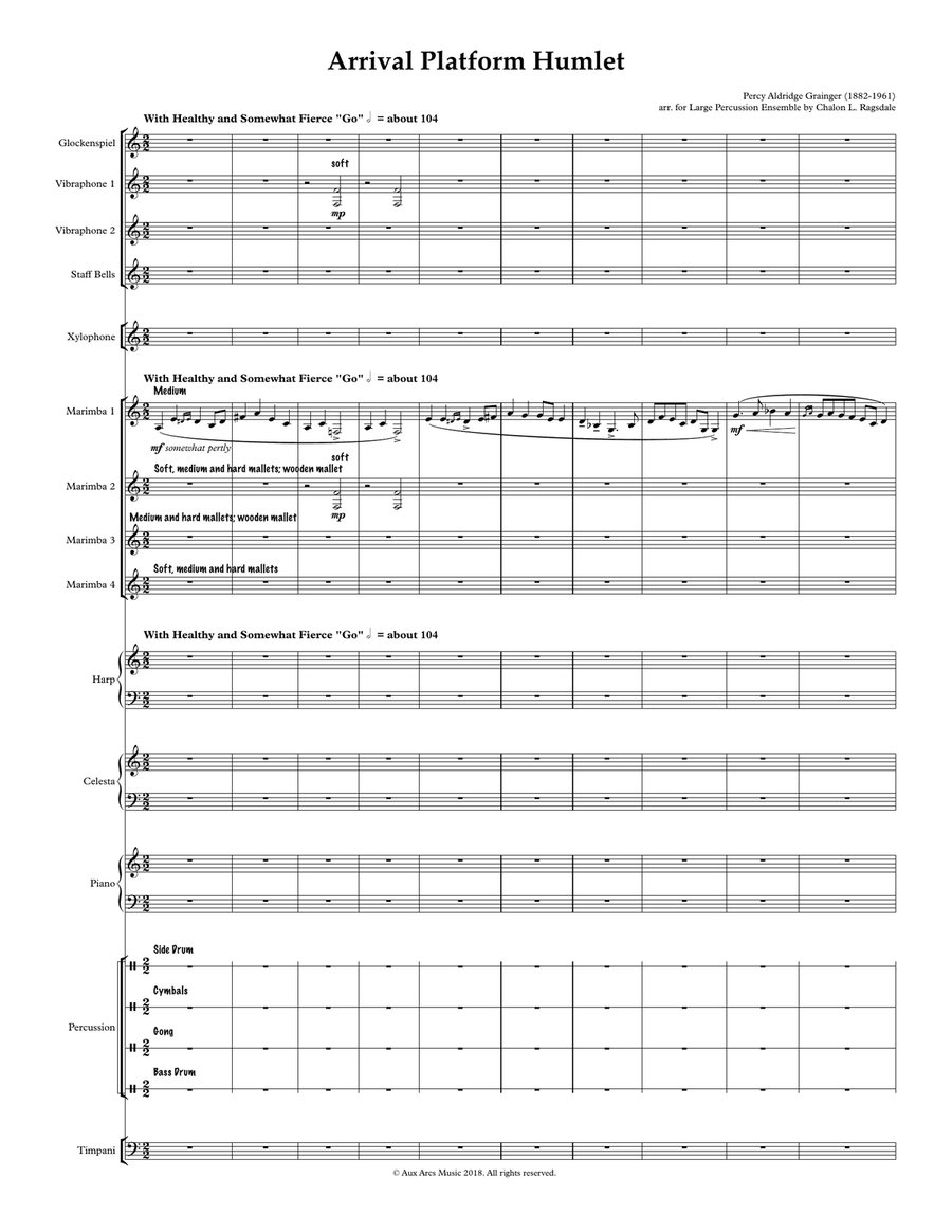 Arrival Platform Humlet Arrival Platform Humlet Percussion Ensemble scores gallery preview page 2